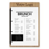 Porte-menu - Anneaux gauche - Logo Haut