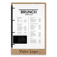 Porte-menu - Anneaux gauche - Logo Bas
