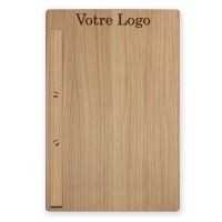 Porte menu et planche en bois pour restaurant et hotel