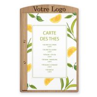 Porte menu et planche de restaurant en bois pour hotel et restaurant