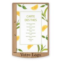 Porte menu et planche en bois pour restaurant et hotel