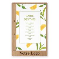 Porte menu et planche en bois pour restaurant et hotel