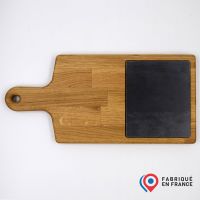 Planche plateau avec manche en bois de chêne et tablette amovible pour restaurant, hôtels et cafés