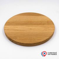 Planche ronde plateau rond de service en bois de chêne pour restaurant, hôtels et cafés