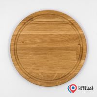 Planche ronde plateau rond de service en bois de chêne pour restaurant, hôtels et cafés