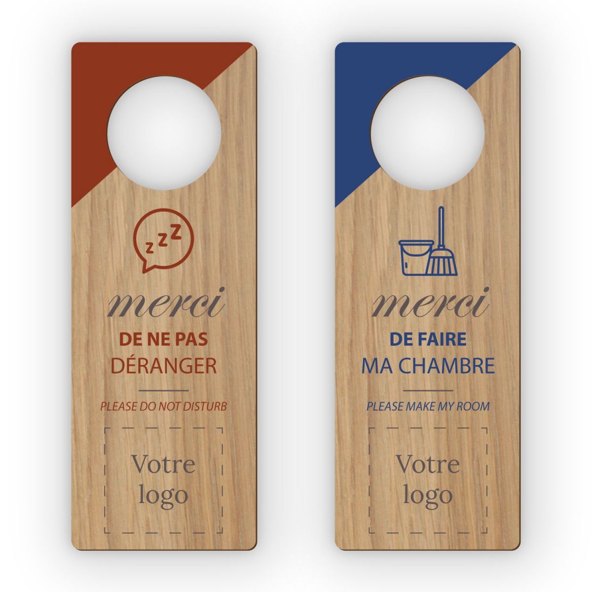 Accroche-porte en bois - 1AT