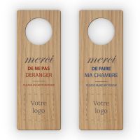 Forme 1 - Sans picto - Neutre - Accroche-porte en bois