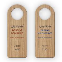 Forme 2 - Sans picto - Neutre - Accroche-porte en bois
