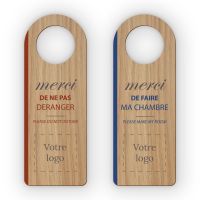Forme 2 - Sans picto - Liseré - Accroche-porte en bois