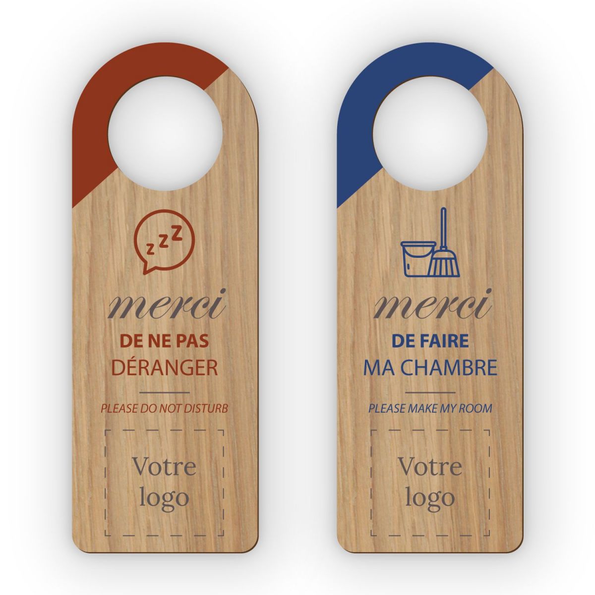 Accroche-porte en bois - 2AT