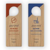Forme 5 - Avec picto - Déco - Accroche-porte en bois