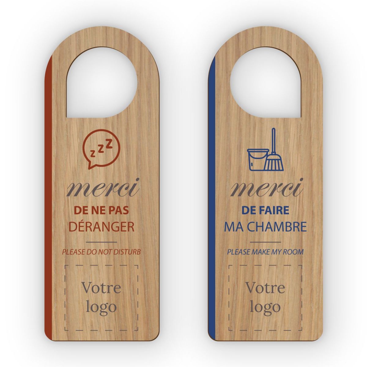 Accroche-porte en bois - 6AB