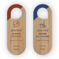 Forme 7 - Avec picto - Déco - Accroche-porte en bois