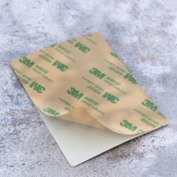 Sticker carré noir gravure blanche - Autocollant QR code