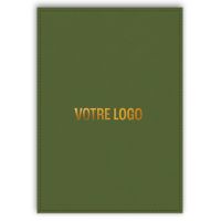 Marquage à chaud - Vert Olive - Couverture similicuir