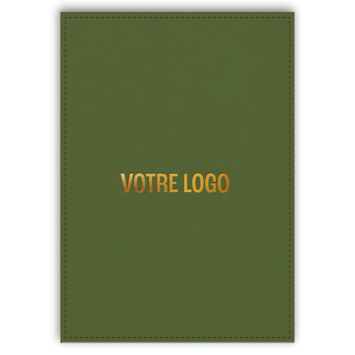 Marquage à chaud - Vert Olive - Couverture similicuir