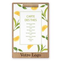 Planche et porte-menu en bois pour les restaurants, hôtels, et cafés