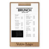 Porte-menu - Barre Aimantée - Logo Bas