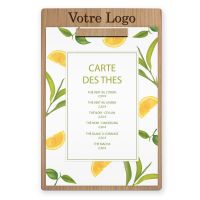 Planche et porte-menu en bois pour les restaurants, hôtels, et cafés