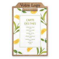 Planche et porte-menu en bois pour les restaurants, hôtels, et cafés