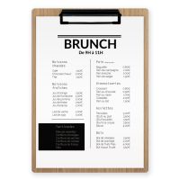 Planche et porte-menu en bois pour les restaurants, h&ocirc;tels, et caf&eacute;s