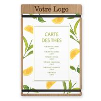 Planche et porte-menu en bois pour les restaurants, hôtels, et cafés