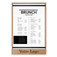 Planche et porte-menu en bois pour les restaurants, h&ocirc;tels, et caf&eacute;s