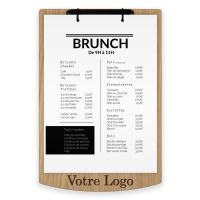 Planche et porte-menu en bois pour les restaurants, h&ocirc;tels, et caf&eacute;s