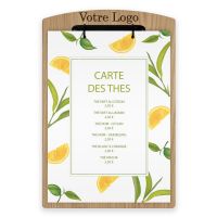 Planche et porte-menu en bois pour les restaurants, hôtels, et cafés