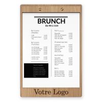 Porte menu et planche en bois pour restaurant et hotel