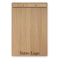 Porte menu et planche en bois pour restaurant et hotel